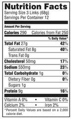 Jimmy Dean Fully Cooked Original Pork Sausage Links, 36 ct – 1.8 lbs (28.8 oz)