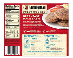 Jimmy Dean Fully Cooked Original Pork Sausage Patties – 9.6 oz