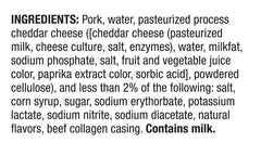 Salchicha ahumada Johnsonville Beddar con queso cheddar, 6 salchichas (14 oz)