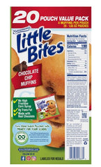 Entenmann's Little Bites Chocolate Chip Muffins, 33 oz., 20 pk.