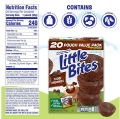 Entenmann's Little Bites Fudge Brownie Muffins, 33 oz., 20 pk.