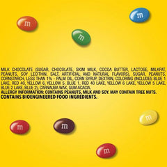 M&M's Caramelo de chocolate con leche y cacahuete, tamaño completo - 50 g