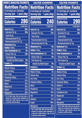 Planters Variety Pack Cashews & Peanuts, 24 pk. 2 lb 8 oz (40 oz)