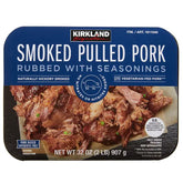 Kirkland Signature Smoked Pulled Pork, Rubbed with Seasonings, 2 lbs (32 oz)