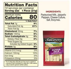 Queso Colby-Jack en lonchas Sargento – 226 g