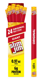 Slim Jim Giant Smoked Meat Sticks, Original Flavor, 24 pk.-23.28 oz