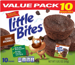 Entenmann's Little Bites Fudge Brownie Muffins, 18 oz., 10 pk.