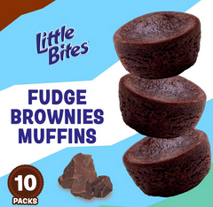 Entenmann's Little Bites Fudge Brownie Muffins, 18 oz., 10 pk.