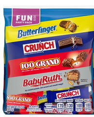 Butterfinger, Crunch, Baby Ruth And 100 Grand, Fun Size 32.6 Oz
