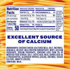 Rebanadas de queso americano Kraft Singles, 24 unidades (16 oz)