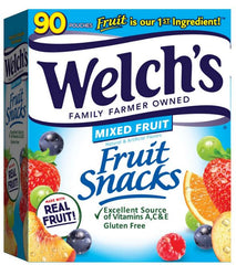 Welch’s Mixed Fruit Fruit Snacks, Value Pack 90 ct - 72.06 oz (4.5 lb)