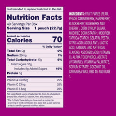 Welch’s Berries ‘N Cherries Fruit Snacks, Family Size 40 ct – 2 lbs (32 oz)