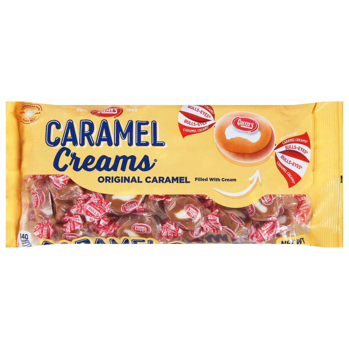 Goetze’s Original Caramel Creams, Peanut-Free – 12 oz