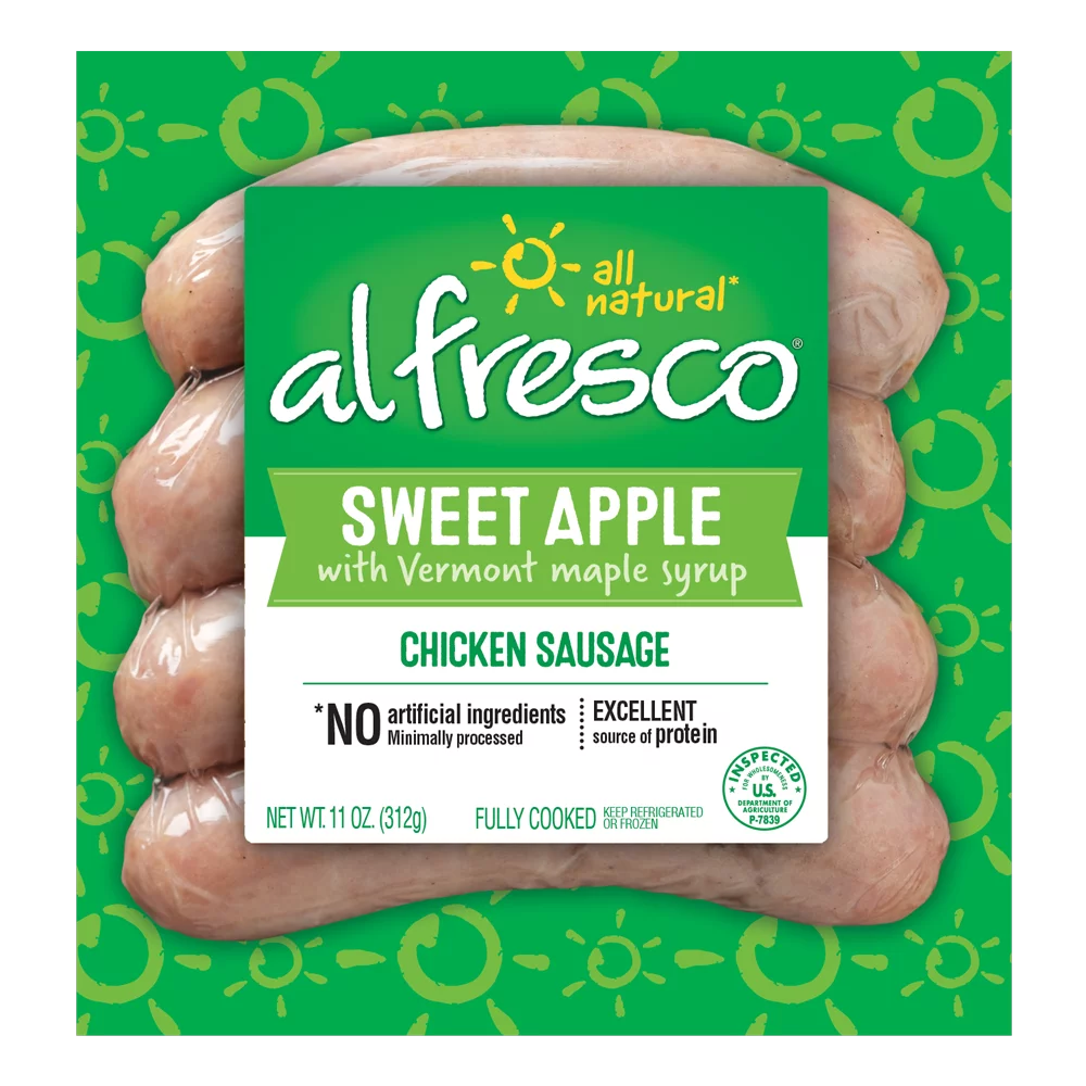 Al Fresco Sweet Apple Chicken Sausage 11 Oz