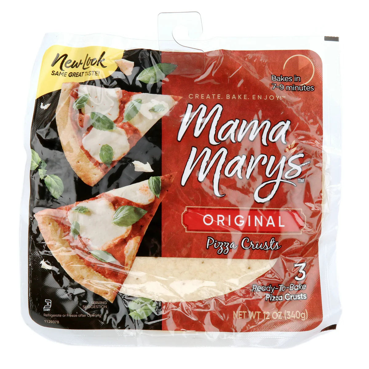 Mama Mary’s Original 7-Inch Pizza Crusts, 3 Count – 36 oz