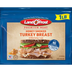 Land O’Frost Premium Honey Smoked Turkey Breast – 1 lb (16 oz)