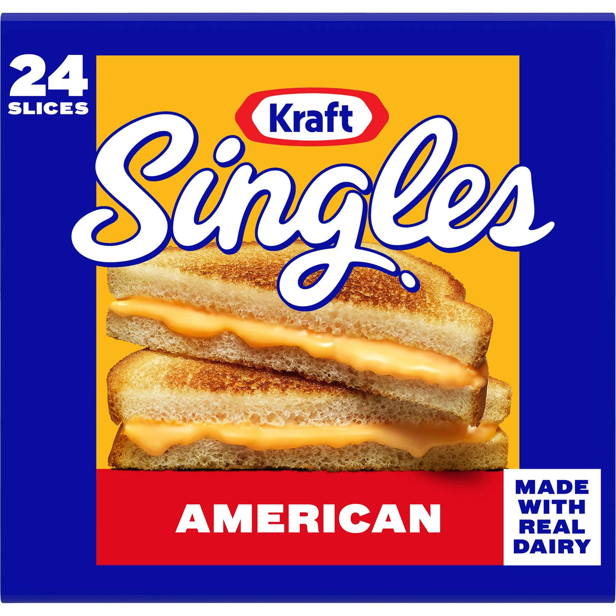 Kraft Singles American Cheese Slices, 24 ct – 16 oz