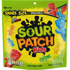 Caramelos suaves y masticables originales Sour Patch Kids, tamaño para compartir (345 g)