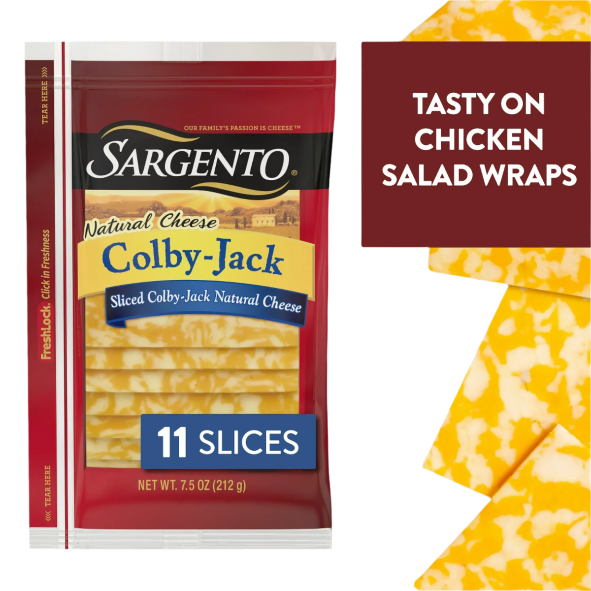 Sargento Sliced Colby-Jack Cheese – 8 oz
