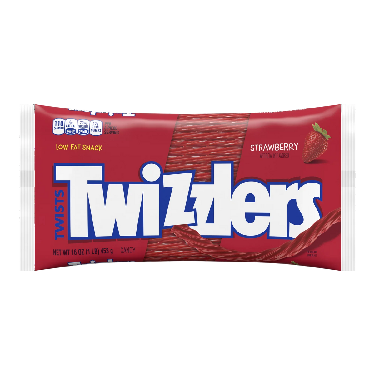 Twizzlers Twists Strawberry Flavored Chewy Candy – 16 oz