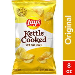 Lay’s Kettle Cooked Original Potato Chips – 8 oz