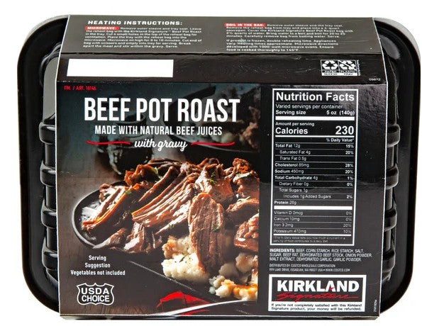 Kirkland Signature Beef Pot Roast with Gravy -2 lb (32 oz)