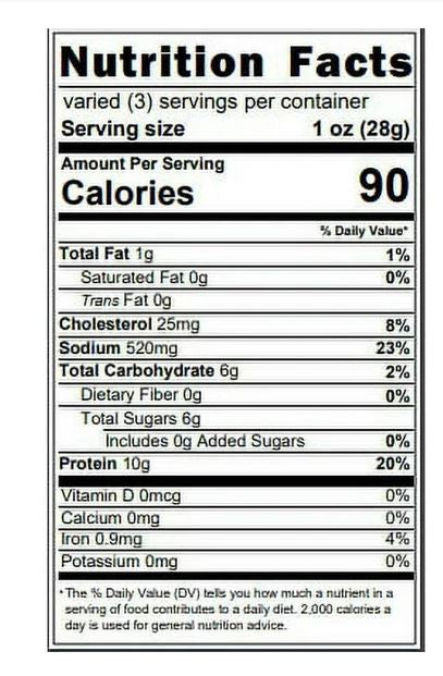 Bridgford Sweet & Spicy Beef Jerky – 2.85 oz