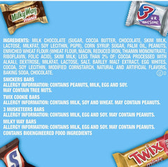 Snickers, Twix & More Minis Chocolate Candy Bars Variety Pack - 8.31 oz Bag