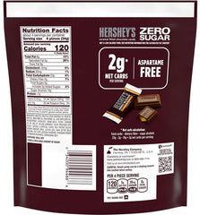 Hershey's Zero Sugar Caramel Filled Chocolate Candy, Bag 5.1 oz