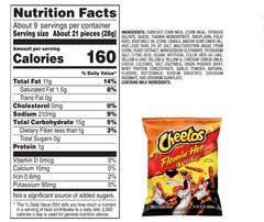 Cheetos Crunchy Flamin’ Hot Cheese Flavored Snack Chips – 8.5 oz
