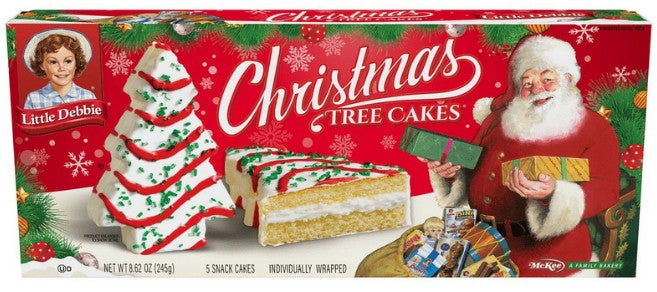 Little Debbie Vanilla Christmas Tree Cakes, 8.52 oz, 5 Count