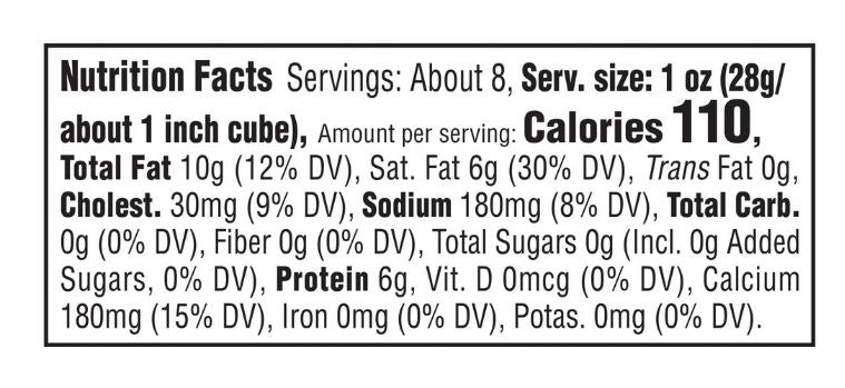 Cracker Barrel Vermont Sharp White Cheddar Cheese – 8 oz