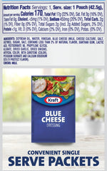 Kraft Blue Cheese Single Serve Packet-1.5 oz