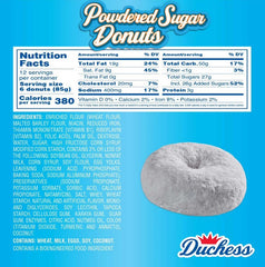 Duchess Mini Powdered Sugar Donuts,  12 pk (36 oz)