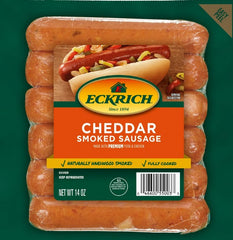 Eckrich Cheddar Smoked Sausage, 6 Links, 14 oz
