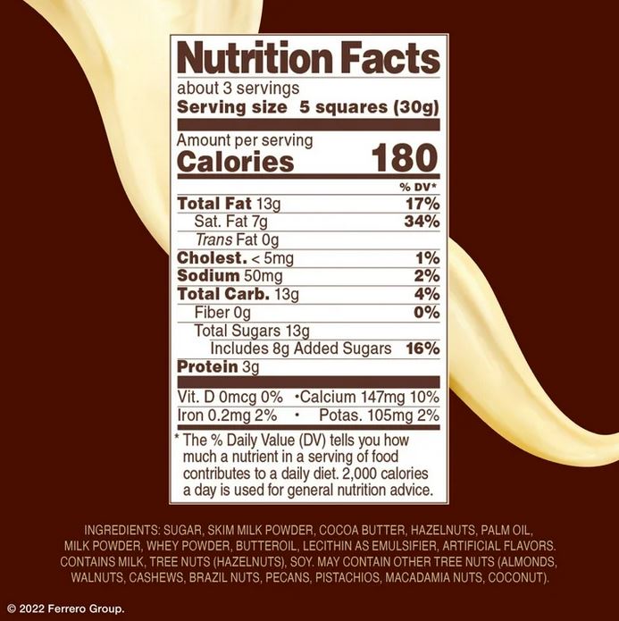 Ferrero Rocher Premium Chocolate Bar, White Chocolate Hazelnut – 3.1 oz