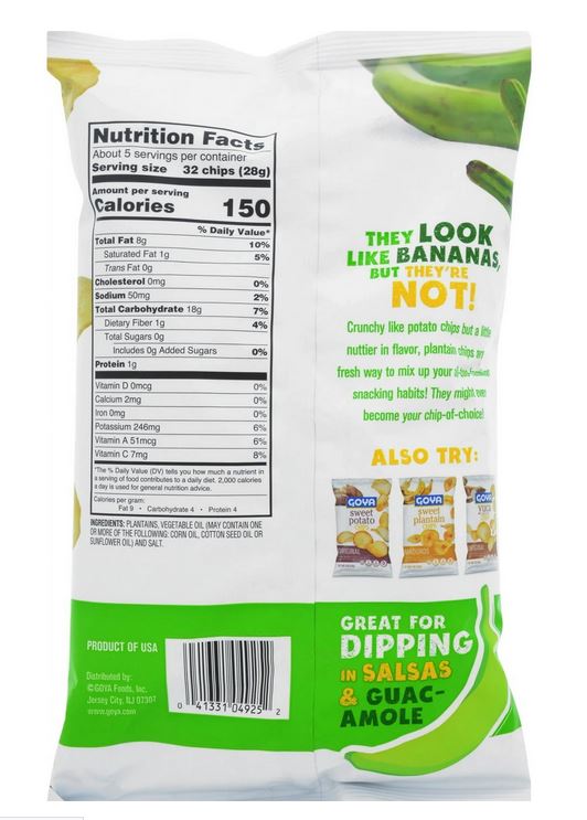 Goya Maduro Plantain Chips – 4 oz