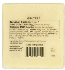 Red Apple Cheese Natural Gruyere Wisconsin Cheese – 7 oz