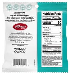 Albanese 12 Flavor Zero Sugar Gummi Bears, 3.5 oz
