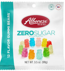 Albanese 12 Flavor Zero Sugar Gummi Bears, 3.5 oz