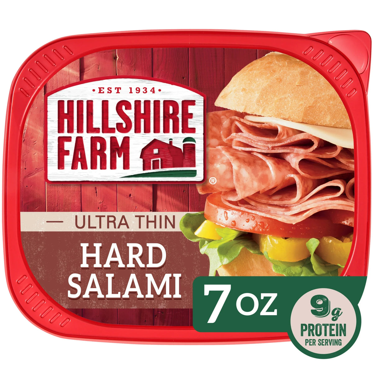 Hillshire Farm Ultra Thin Sliced Hard Salami Deli Lunch Meat, 7 oz