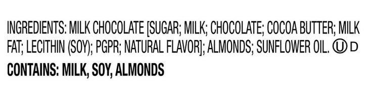 Hershey’s Milk Chocolate with Almonds Bar – 1.45 oz