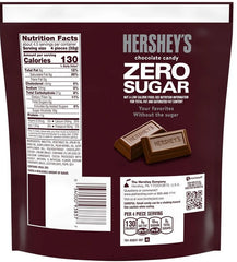 Hershey's Zero Sugar Chocolate Candy, Bag 5.1 oz