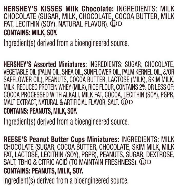 Hershey’s Chocolate Assortment Miniatures Candy Bars, Individually Wrapped – 15.1 oz
