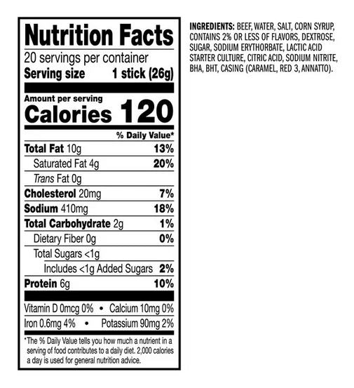 Jack Link's Original Beef Sticks, 20 pk. - 19.2 oz