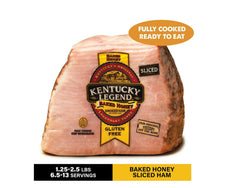 Kentucky Legend Baked Honey Quarter Boneless Ham, Sliced, Fully Cooked, 2.0 lb