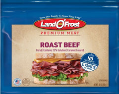 Land O'Frost Premium Sandwich Sliced Deli Lunch Meat, Roast Beef, 10 oz