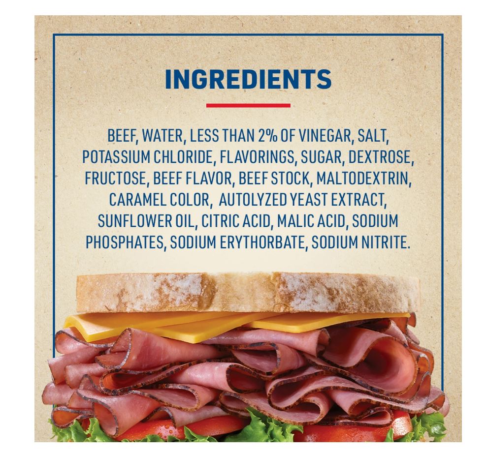 Land O'Frost Premium Sandwich Sliced Deli Lunch Meat, Roast Beef, 10 oz