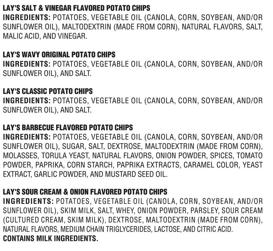 Lay's Mix Variety Pack Potato Chips, 30 pk. (45 oz)