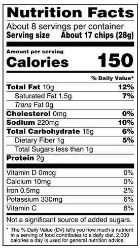 Lay’s Potato Chips, Salt & Vinegar Flavor – 7.75 oz